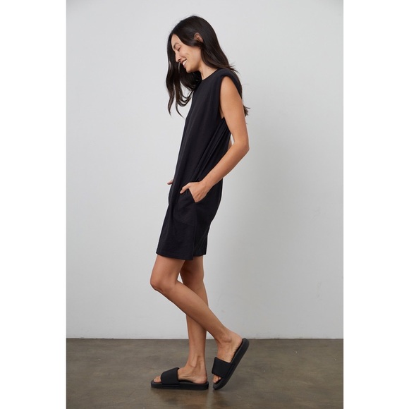 NWT VELVET by GRAHAM & SPENCER Padded Shoulder Dress - Picture 3 of 8